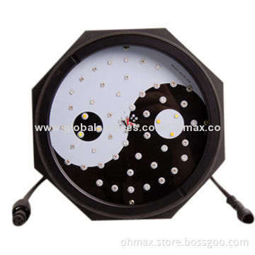 50W Round LED Grow Lights, Full Color System for Medicinal Plants, IP65, No Fans and Noise